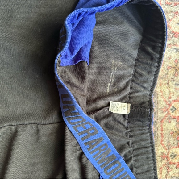 Under Armour Black and Blue Performance Shorts - Picture 2 of 3
